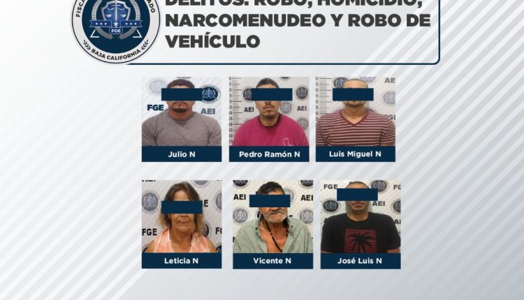 Captura FGE a seis personas que contaban con orden de aprehensión En