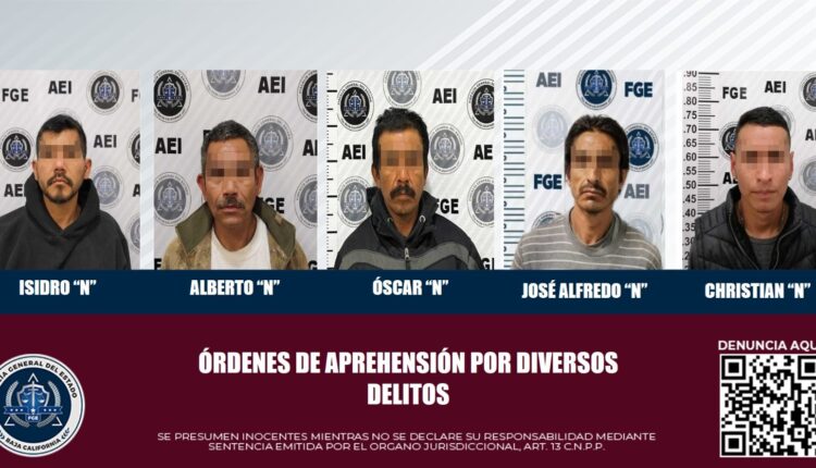 Detiene Aei A Cinco Pr Fugos De La Justicia En Linea Bc