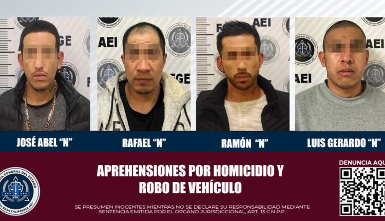 Cumplimenta FGE órdenes de aprehensión por homicidio y robo de vehículo