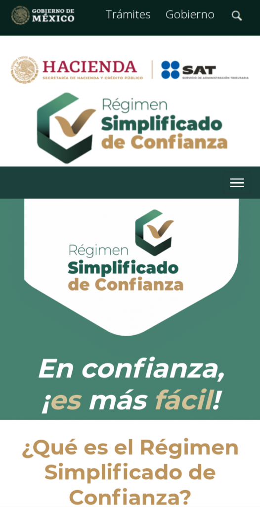 Sat Presenta Minisitió Del Régimen Simplificado De Confianza En Linea Bc